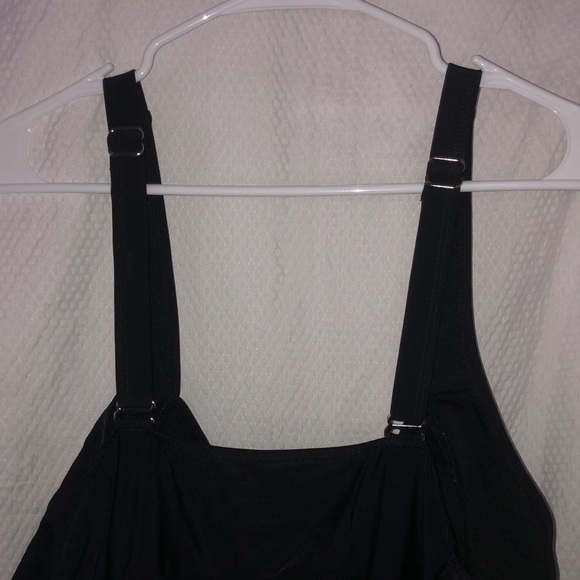 TWO size 24 All Black Swim Dresses (no bottoms) Perfect for Summer Swims 2025 - Picture 12 of 16